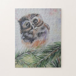 Pintura de Quebra-cabeça de Baby Owl