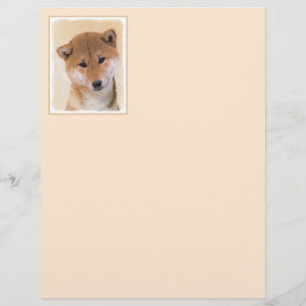 Pintura de Shiba Inu (Vermelho) - Arte de Cachorro