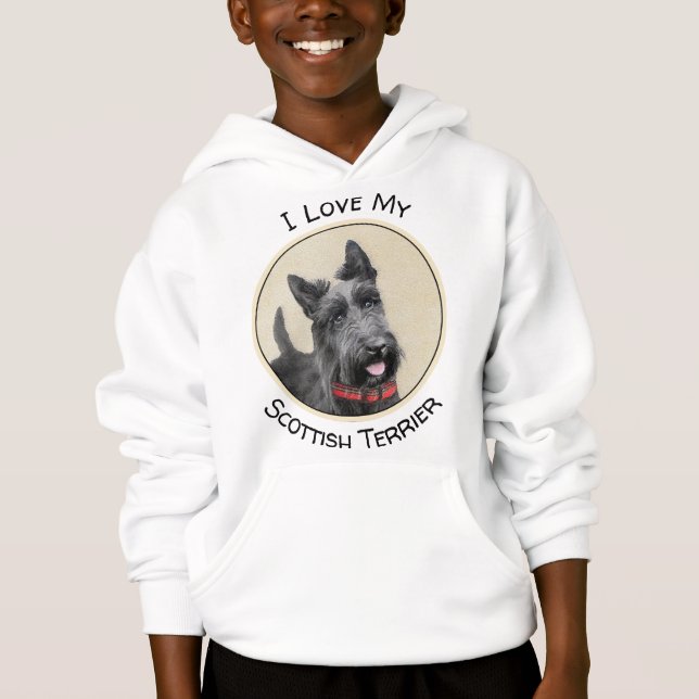 Pintura de Terrier Escocês - Arte Original de Cach (Frente)