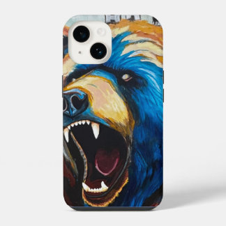 Pintura de Urso Cinzento - Arte de Vida Selvagem