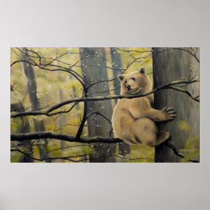 Pintura de Urso Kermode Canadense Impressões Willi