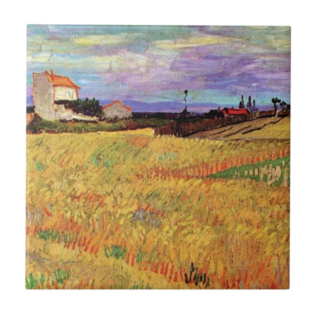 Pintura de Vincent van Gogh, Campo de Trigo, (Frente)