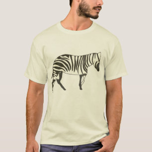 Pintura de zebra, camisetas de animais selvagens