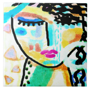 Pintura digital Abstrato original de uma mulher