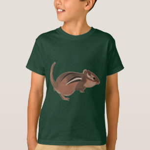 Pintura digital Chipmunk de CherylsArt em camiseta