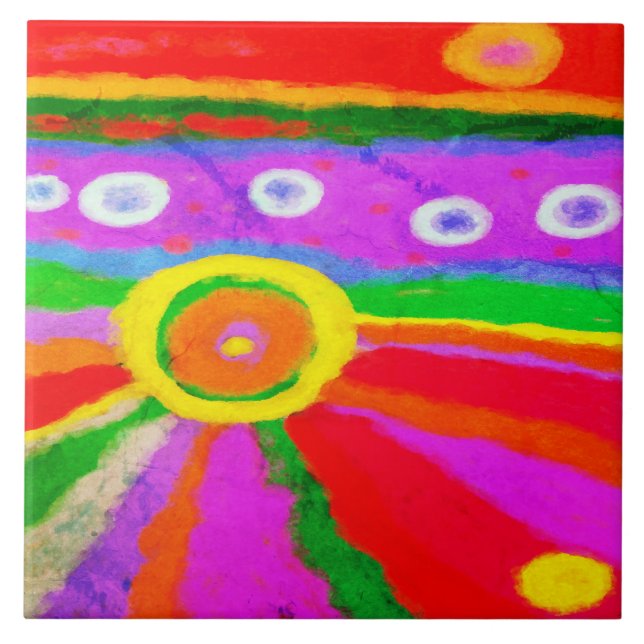 Pintura digital com Abstrato de calor (Frente)