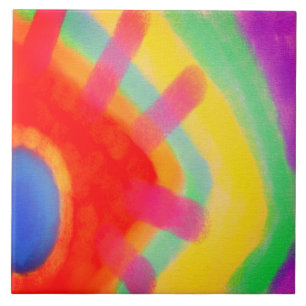 Pintura digital com Abstrato sunspot