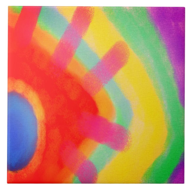 Pintura digital com Abstrato sunspot (Frente)