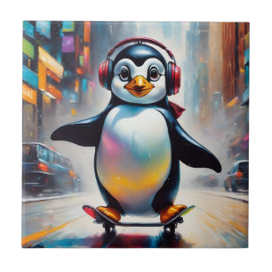 Pintura digital pinguim Legal