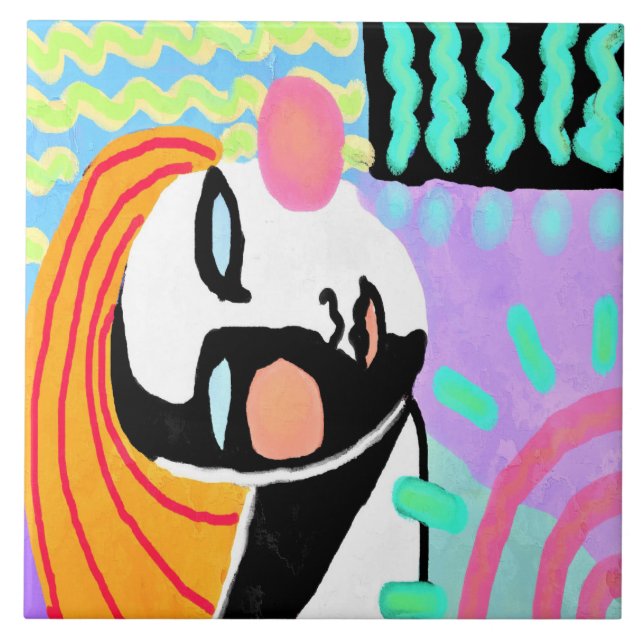 Pintura digital Summer Daze Abstrato (Frente)