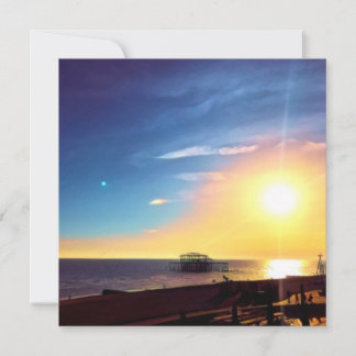 Pintura digital - Sunset sobre o pier oeste