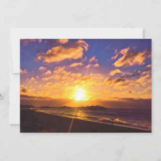 Pintura digital - Surto de sol surpreendente sobre