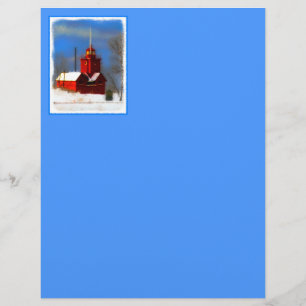 Pintura do Farol Vermelho Grande - Arte Original