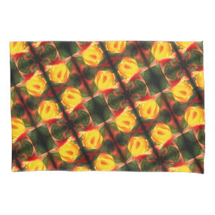 Pintura do Flor Abstrato de Rosebud Amarelo