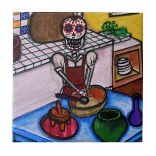 PINTURA DO LA JEFA DO LA COCINERA DE CALAVERA