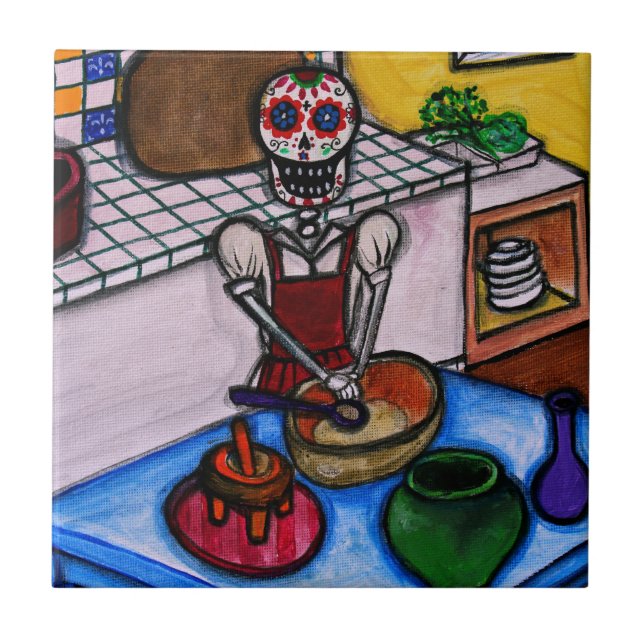 PINTURA DO LA JEFA DO LA COCINERA DE CALAVERA (Frente)