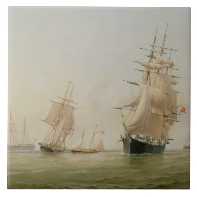 Pintura do navio (óleo em canvas) (Frente)