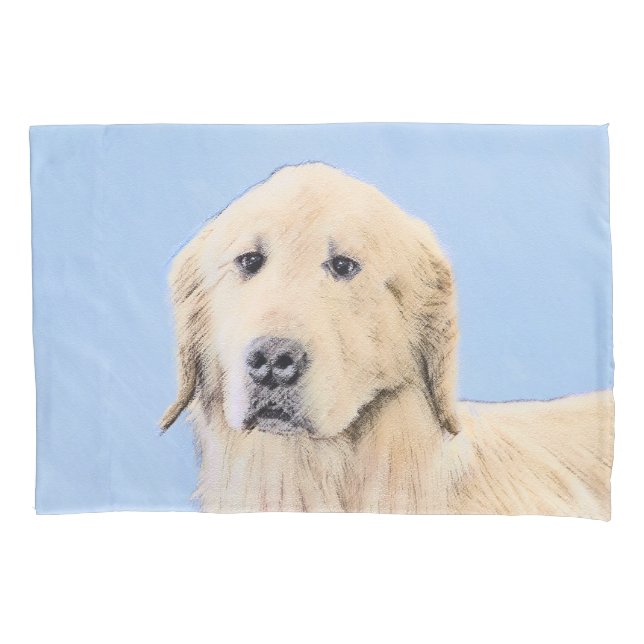 Pintura do ouro Retriever - Arte Cachorra Original (Frente)