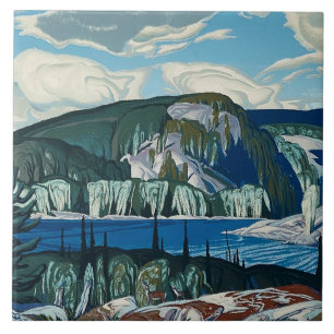 Pintura do Parque Provincial Algonquin por AJ Cass