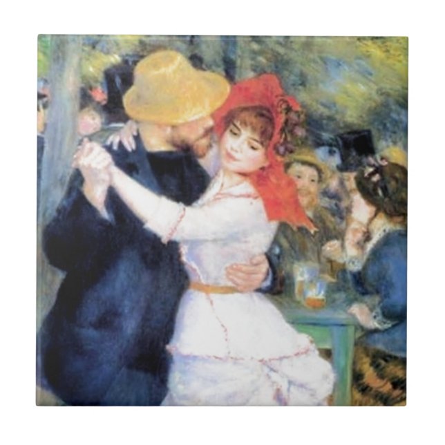 Pintura do renoir da dança da mulher do homem (Frente)