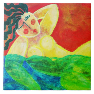 Pintura em Abstrato acrílico com pintura fina