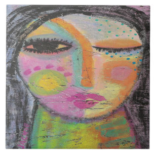 Pintura em acrílico de Abstrato de dia-sonho sobre