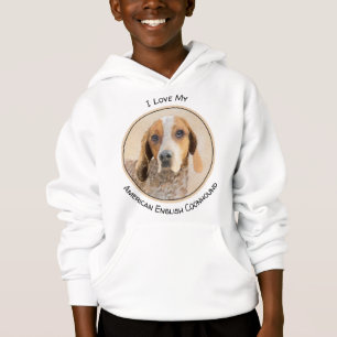 Pintura em Coonhound Inglês Americano - Arte Canin