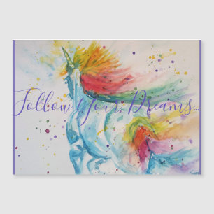 Pintura em d'água Unicorn Pintura em Arco-Íris Ofe