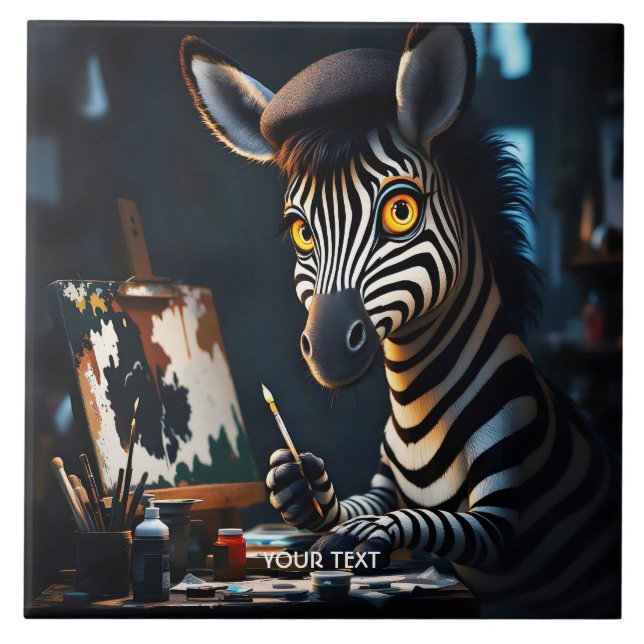 Pintura em face de zebra fantasma (Frente)