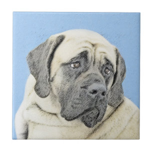 Pintura em Inglês Mastiff (Fawn) - Arte Original 