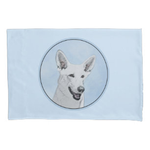 Pintura em Pastor Branco - Arte de Cachorro Origin