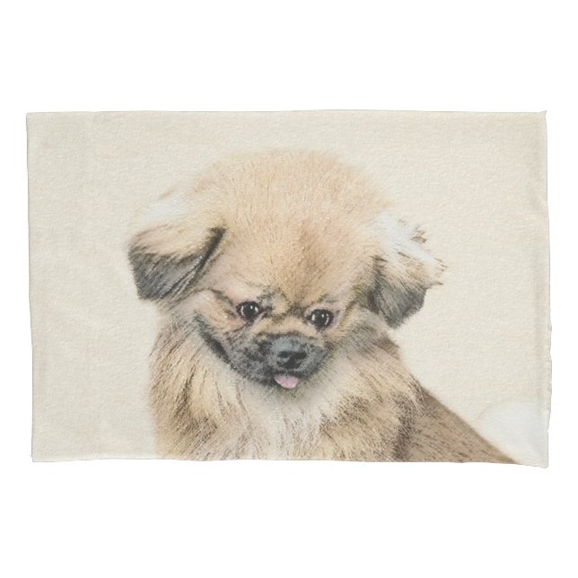 Pintura em Pekingese - Arte Cachorra Original (Frente)