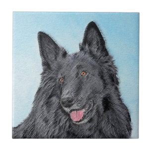 Pintura em Sheepdog Belga - Arte em Cachorro Origi