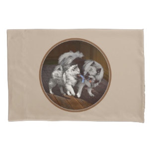 Pintura em tempo de reprodução de Keeshond - Arte