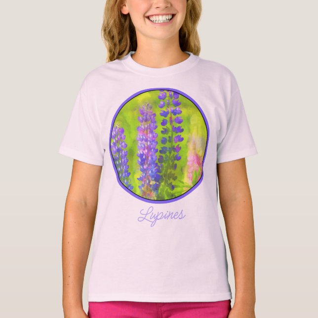 Pintura em Tremoço - Camisa de Arte com Flor Origi (Frente)