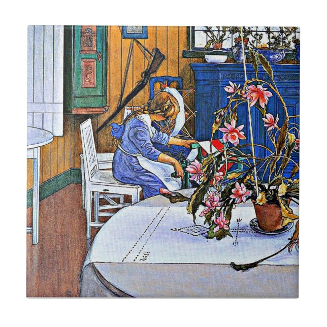 Pintura famosa, interior com cacto (Frente)