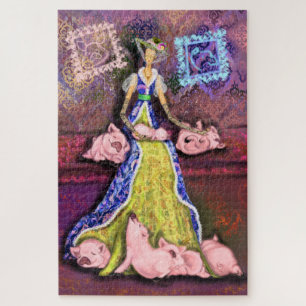 Pintura fazenda Quebra-cabeça de