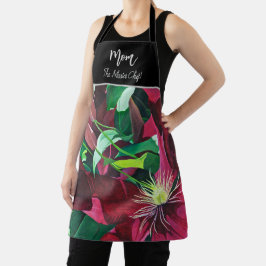 Pintura Floral Clematite Roxa, Médio