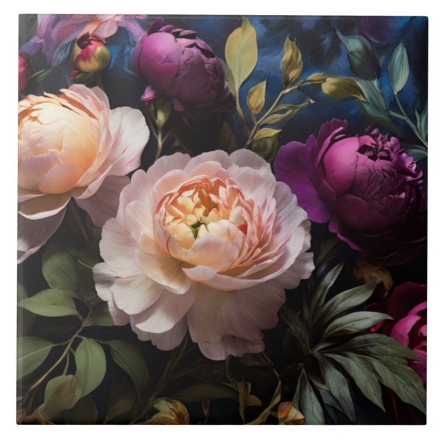 Pintura floral elegante (Frente)