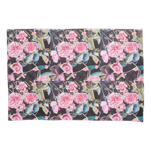 Pintura Floral Flores Aquarela Rosa Rosa