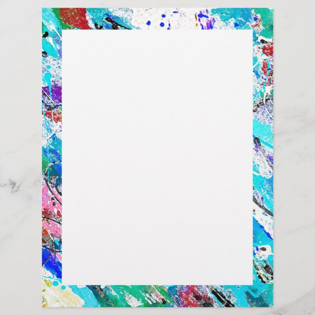Pintura fresca, colorida, (Frente)