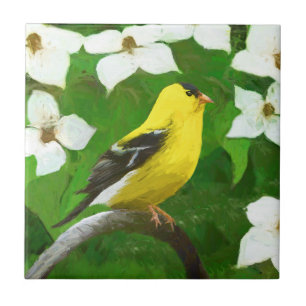 Pintura Goldfinch - Arte Cachorra Original
