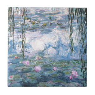 Pintura impressionista de Lillies da água de