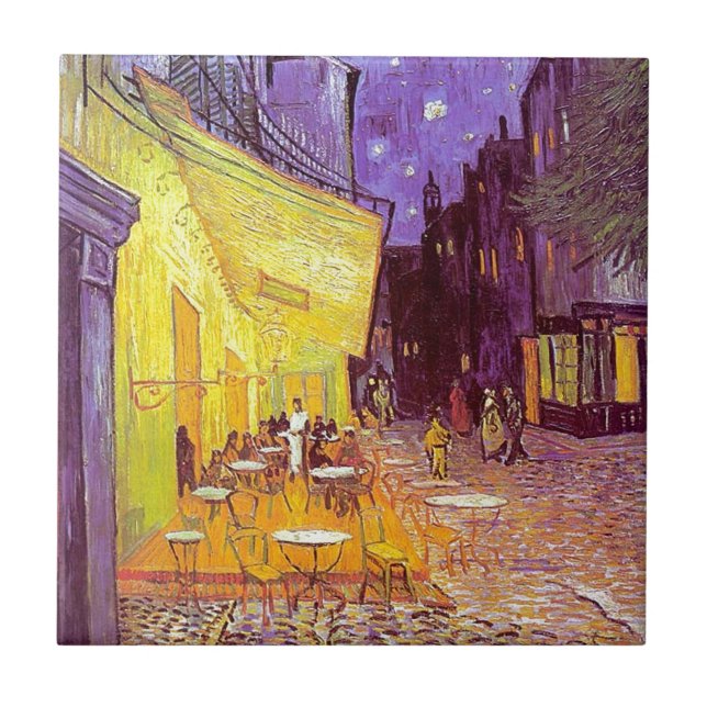 Pintura impressionista do café de Van Gogh (Frente)