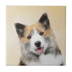 Pintura Islandesa Do Cão - Arte Original Do Cão