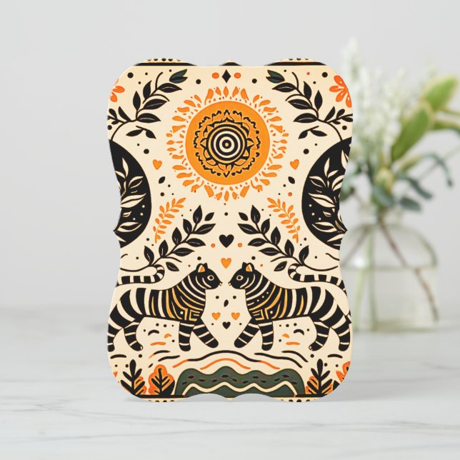 pintura madhubani (Em pé/Frente)