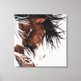 Pintura majestosa de pinto-cavalo por arte Canvas 