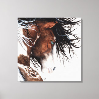 Pintura majestosa de pinto-cavalo por arte Canvas