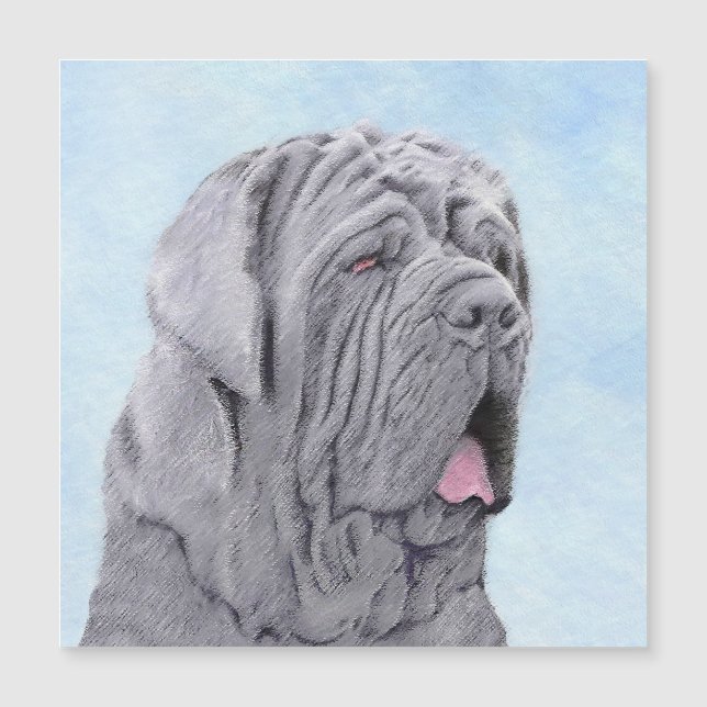 Pintura Mastiff Neopolita - Arte Canina Original (Frente)