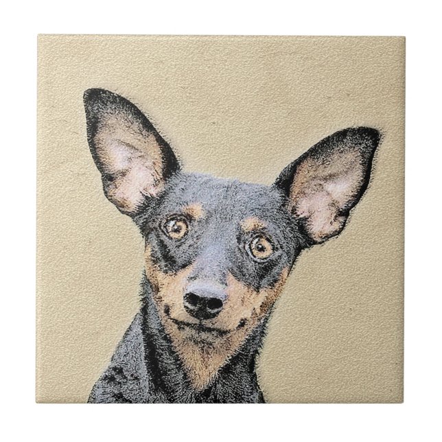 Pintura Miniatura Pinscher Pintura Cachorra Origin (Frente)